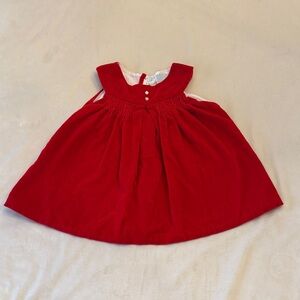 Adorable Vintage Toddler Cherubs Velvet Holiday Dress, sz 2